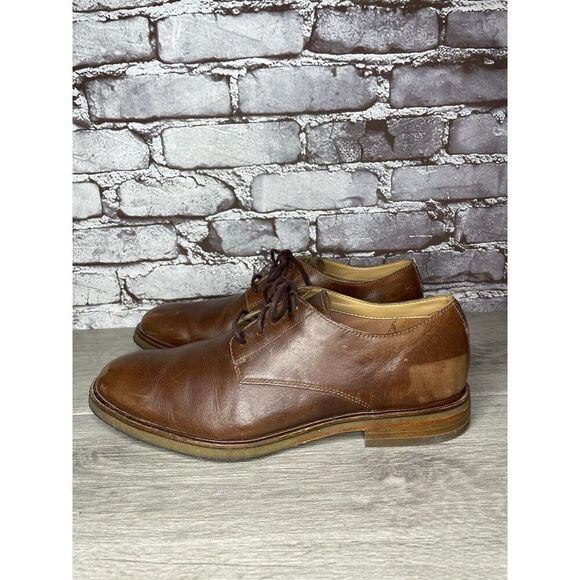Clarks Brown Leather Oxfords Lace Up Gum Soles Shoes Men Sz 9.5M US/42.5EU main image 14